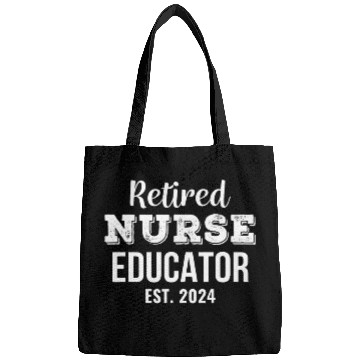 Discover Retired nurses Educator Funny Retirement Bags