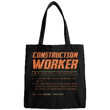 Discover Construction Worker Contractor Builder Handyman Gift 2 Bags