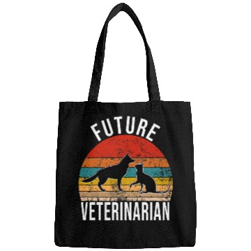 Discover Future Veterinarian Dog Cat Vintage Bags