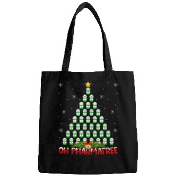 Discover Pharmacist Lover xmass Pajama Ugly Pharmacist Christmas Tree Bags