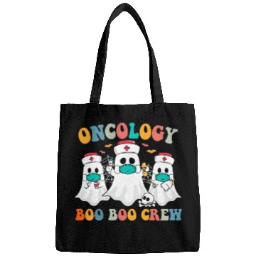 Discover boo boo crew oncology nurses halloween scrub Bags