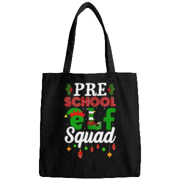 Discover Funny xmass Lighting Christmas Pre School Elf Squad Bags