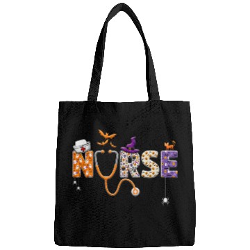 Discover Halloween nurses Nursing Cute Health Worker Halloween Pattern 7 Bags