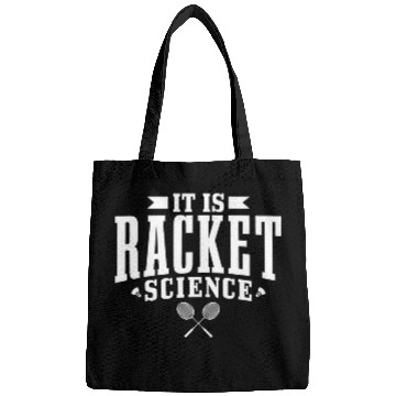 Discover Badminton It Is Racket Science Men Women Funny Bags