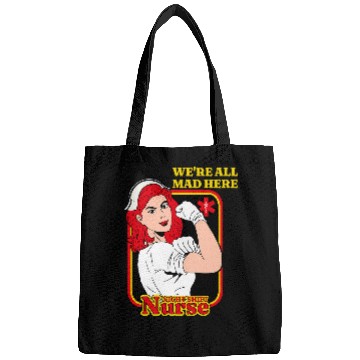 Discover Funny Night Shift nurses Were All Mad Here ICU RN CNA nurses Bags