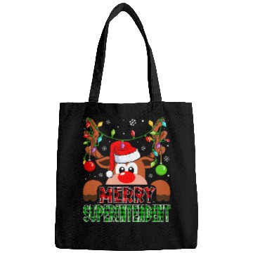 Discover Merry Superintendent Reindeer Christmas Bags