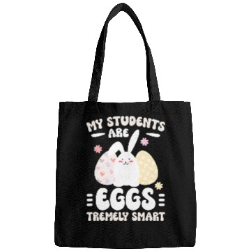 Discover Eggstremely Smart Teacher Easter Bunny Teaching Easter Day Bags