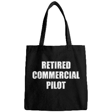 Discover Retired Commercial Pilot Men Women Vintage Bags