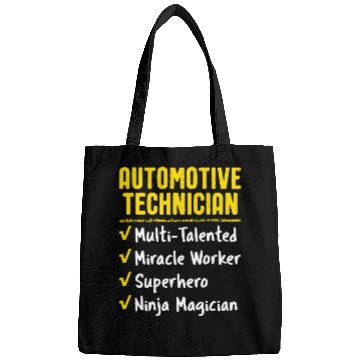 Discover Automotive Technician Miracle Worker Ninja Funny Office Gift Bags