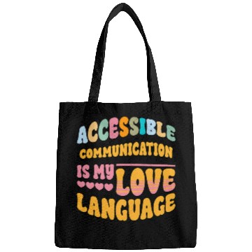 Discover AAC SLP Speech Pathologist Therapy Accessible Communication 1 Bags
