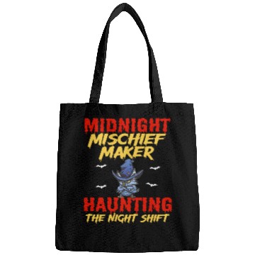 Discover Halloween Night Shift Worker Graveyard Duty Spooky 7 Bags
