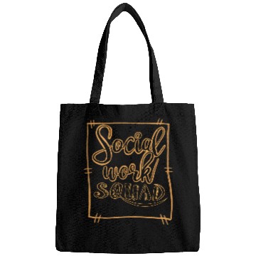 Discover Cool Social Work Squad Funny Humanitarian Team Worker Gift 2 Bags