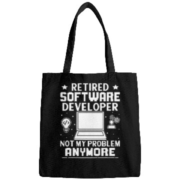 Discover Retired Software Developer Not My Problem Anymore Bags