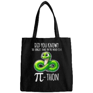 Discover Funny Pi Day Python Snake Puns For Math Teacher Student Bags