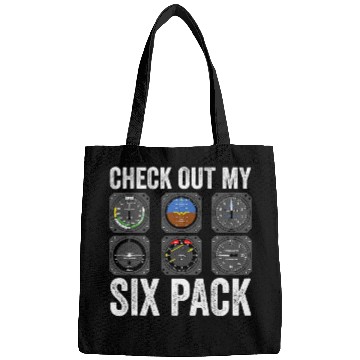 Discover Funny Pilot Check Out My Six Pack Flight Simulation Aviator Bags