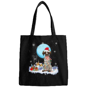 Discover german shorthair pointer dog cute christmas lights lover 2 Bags