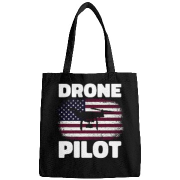 Discover Drone Life Pilot Quadcopter America Flag Bags