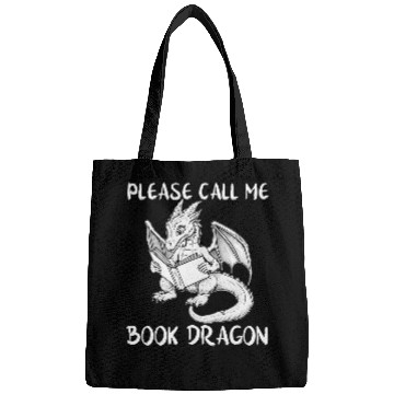 Discover Call Me Book Dragon Lover Nerd Bookworm Literature Reader Bags