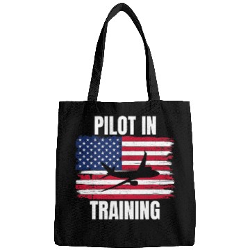 Discover Pilot In Training Airplane Aviation Flying Flight Student Bags