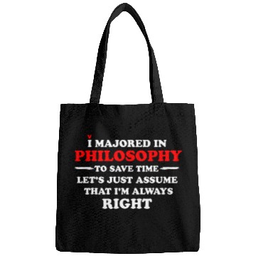 Discover Funny Philosophy Major Student College Graduation Bags