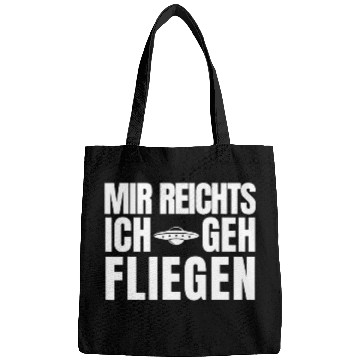 Discover Mir Reichts Ich Geh Ffliegen Helicopter Pilot Saying Bags