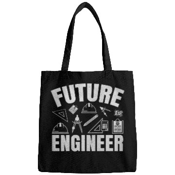 Discover Engineering Student Kids Funny Future Engineer Bags