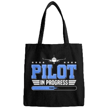 Discover Pilot In Progress Future Pilot Funny Aviator Training Bags