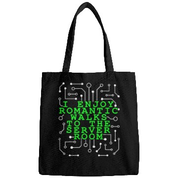 Discover Network Admin Funny Server Room Sysadmin IT Programmer Bags