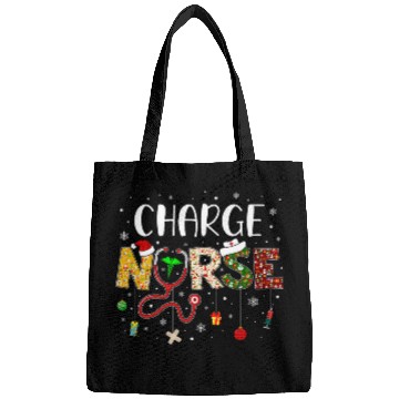 Discover Charge nurses Merry Christmas Cute nurses Christmas Pattern Bags