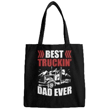 Discover Trailer Driver Truckin Dad Ever Trucker Bags
