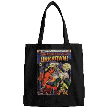 Discover Halloween Horror vintages Devil Comic Book Retro Scary Satan Bags