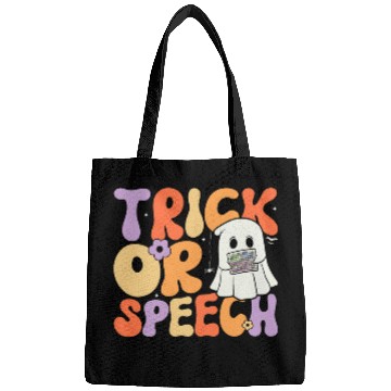 Discover Retro Trick or Speech Halloween Speech Therapy Slp Halloween 2 Bags