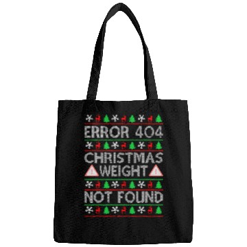 Discover Error 404 Christmas Weight Not Found Funny Programmer 3 Bags