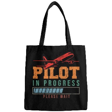 Discover Pilot in Progress Aircraft Flight School Airplane Pilot 1 Bags