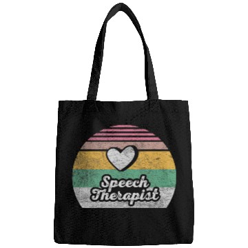 Discover Retro vintages Speech Therapis Speech Pathology Gift 2 Bags