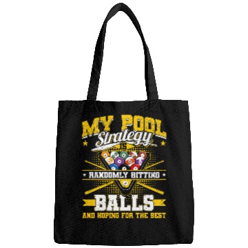 Discover Funny Billiards Pool Strategy Randomly Hitting Balls Men Bags
