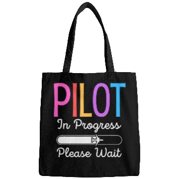 Discover Pilot In Progress Please Wait Flight Future Pilot Funny Bags