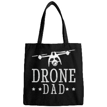 Discover Drone Dad Drone Pilot Daddy Quadcopter Operator Art on Back Bags