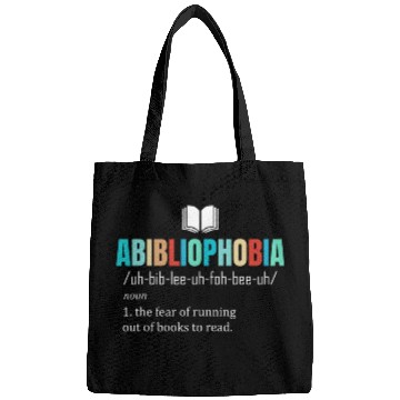 Discover Abibliophobia Definition Reading Bookworm Reader vintages Bags