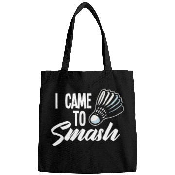Discover Badminton Saying Smash Shuttlecock Badminton Player Bags