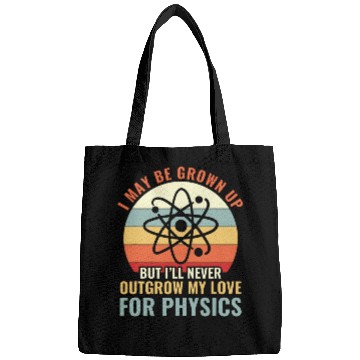 Discover My Love for Physics Funny Physics Teacher Physics Student Bags