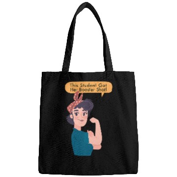 Discover Booster Shot Fully Vaccinated Rosie The Riveter Student Bags