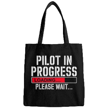 Discover Pilot In Progress Funny Flight School Student Lovers Bags