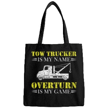 Discover Tow Trucker Driver Truck Operator Breakdown Lorry Distressed Bags