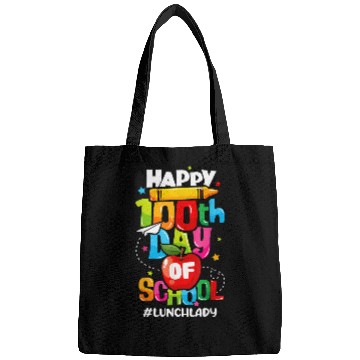 Discover Happy 100th Days Of School Lunch Lady Cafeteria Worker Bags