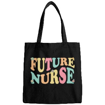 Discover Future nurses Retro Groovy Nursing Student Future nurses Bags