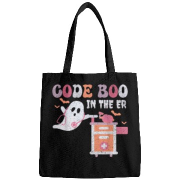 Discover ghosts Code Boo In The ER Respiratory Therapist Halloween Bags