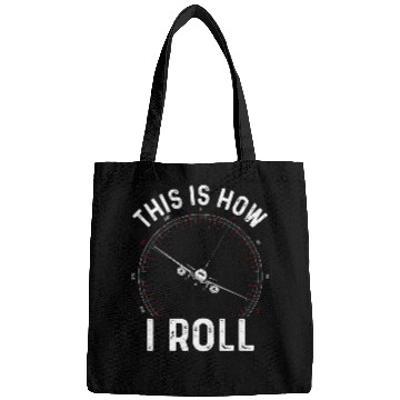 Discover This Is How I Roll Funny Pilot Tee Airplane Pilot Bags