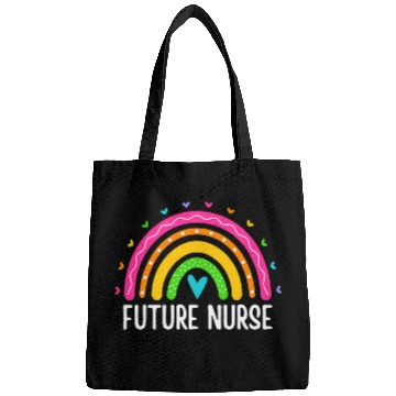Discover Future nurses Nursing Student Rainbow Nursing School Women Bags