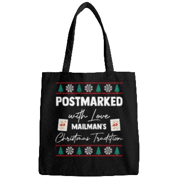 Discover Santa Postal Worker Post Office Worker Christmas Mailman 1 Bags